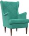 vidaXL Fauteuil velours turquoise