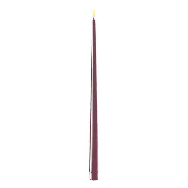 LED Dinerkaars 38 cm - Violet - 3D Vlam - Shiny - 2 stuks - Deluxe HomeArt