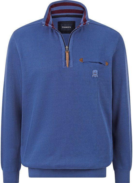 Babista heren Sweatshirt - 44/46 - koningsblauw - Katoen - Regular Fit