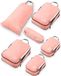 Compressie Inpakkubussen - Kofferorganizers (Dusty Rose)