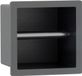 Fortifura Calvi Toiletrolhouder - inbouw - 17.3x17.3x15.3cm - PVD - geborsteld gunmetal (antraciet)