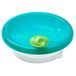 primamma Warmhoudbord voor baby's, babyservies om de maaltijd warm te houden, babybord met zuigring voor antislip stand, vanaf 6 maanden, petrol, 1 stuk