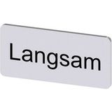 Siemens 3SU1900-0AC81-0AN0 3SU19000AC810AN0 Plaque signalétique avec protection anti-rotation (l x L) 27 mm x 12.5 mm Lent Zilver 10 pièce(s)