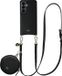 AVY Leren Hoesje geschikt voor Samsung Galaxy S26 Plus | Met Koord en Mini Telefoontasje | Compatibel met MagSafe | Leather Case met 130CM Koord & Pouch | Long Leather | Zwart