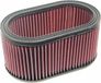 K&N vervangingsfilter ovaal - 225mm x 134mm, 114mm Hoogte (E-3471)