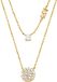Michael Kors Women's Semi precious with spring ring closure multi layered necklace