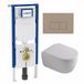 Geberit QeramiQ Dely Swirl Toiletset - Mat wit