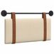 vidaXL - Hangend hoofdbord - Crème - Antiek - PU