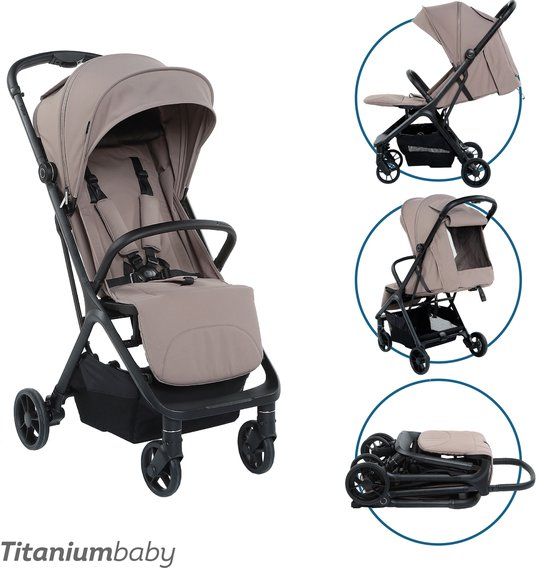 Titanium Baby Pulse Buggy - Donker Taupe