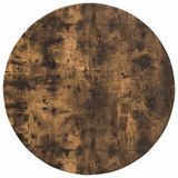 vidaXL Tafelblad Bewerkt Hout Rond Gerookt Eiken 60 x 1,5 cm