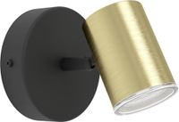 Eglo Consuma 1 Opbouwspot - GU10 - 11 cm - Zwart;Messing