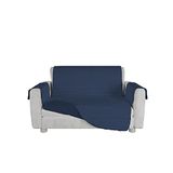 Italian Bed Linen Cozy Bankovertrek, antislip, 100% microvezel, donkerblauw, 2-zits