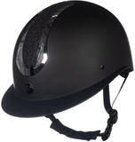 HKM Illusion Rijhelm Zwart/Glanzend Zilver L (58-60 cm)