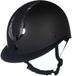 HKM Illusion Rijhelm Zwart/Glanzend Zilver L (58-60 cm)