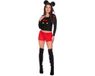 Wilbers Karnaval BV Miss Mickey Mouse - Vrouw RoodZwart
