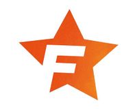 Foliatec 33973 Car Design Sticker F-Star 39 x 41 cm, oranje chroom mat