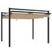 Pergola avec toit rétractable 3x3 m aluminium taupe