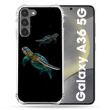 Cokitec Samsung Galaxy A36 5G hoesje dier schildpad zwart meerkleurig