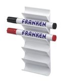 Franken GmbH Z1986 schrijfstift houder voor 6 (kunststof magnetisch) wit