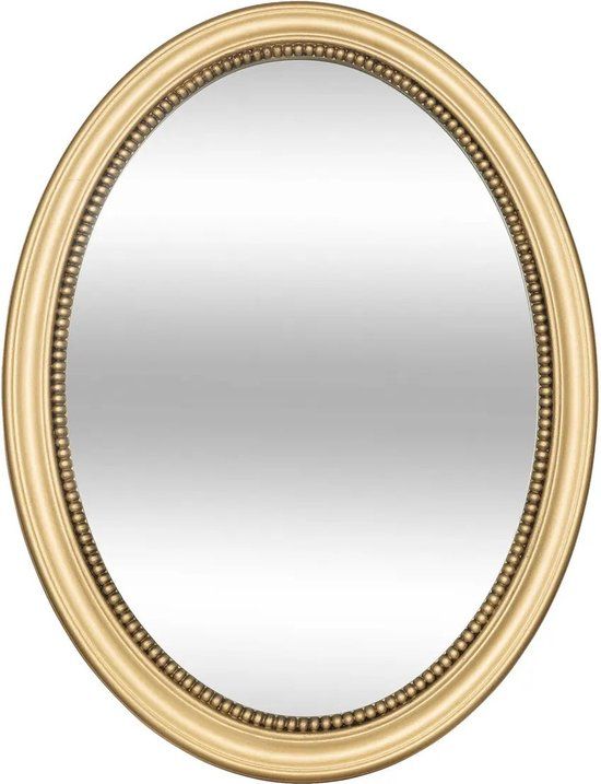 Atmosphera Victoria Oval Wall Mirror - 40x53cm - Gold