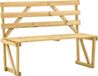 vidaXL Banc de jardin 120 cm pin imprégné
