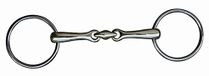 HKM Dubbel Gebroken Roestvrij Staal 14mm Onderlegtrens 55 mm/155 mm