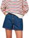 Merkloos Tommy Hilfiger Dames Bermuda Shorts W26 Gestreept Gerecycled Katoen Regular Fit
