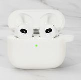 Apple Étui en silicone Convient aux AirPods 4 - Blanc