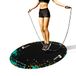 Springtouwmat Grote rubberen oefenmat, workout matten voor thuis, gym, vloeren, antislip, ovaal, ontwerp voor bescherming van vloer en touw