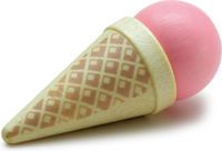 Houten Erzi houten ijsje roze