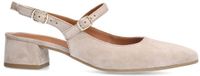 No Stress Dames Beige Suède Slingbacks Maat 37