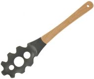 Arte R Spaghetti Opscheplepel - Grijs/Bruin - Kunststof/Hout - 38 cm