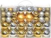 vidaXL Kerstballen 100 stuks Zilver/Goud