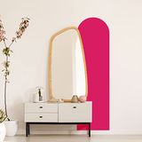 Ambiance Sticker Boogsticker Woonkamer Moderne en Eenvoudige Kunst | Groot Boheems Behang voor Woonkamer en Slaapkamer Decoratie | L58 x H100 cm - Fuchsia