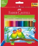 Faber-Castell Kleurpotloden - Driekantig - Etui á 24 stuks