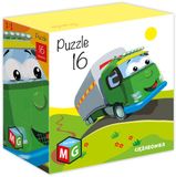 16 Puzzel 16 Vrachtwagen - Puzzel 16 Stukjes