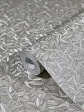 Behang Glööckler Imperial Behang Zilver Bloemen Bladeren Barok Collectie 10,05m X 0,70m 54844