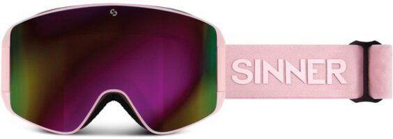 SINNER AURA Matte Light Pink Ski Goggles - Unisex - Size One Size