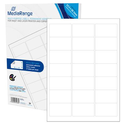 MediaRange MRINK148 - Etiket - Wit