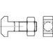 TOOLCRAFT 106063 Hamerkopbout M16 110 mm Vierkant DIN 186 Staal 10 stuk(s)