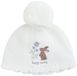 Next - Meisjes - Babymuts met pompon - Wit