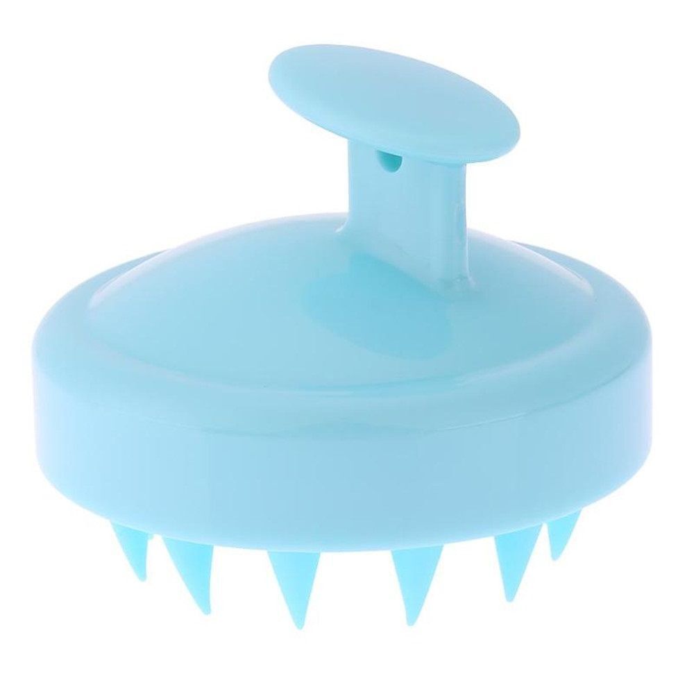 Glamza Massage Kam - Silicone Scalp Massaging Comb - Blauw