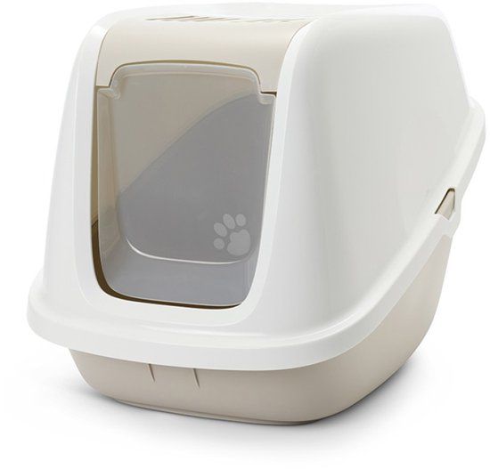 Savic Kattenbak Nestor Giant - Beige/Wit - Plastic - 75.5x56x55.5 cm