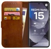 Rosso Element Xiaomi Redmi Note 15 5G Hoesje Book Case Wallet Bruin