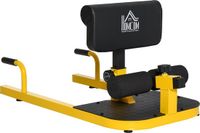 HOMCOM Buikspiertrainer - Geel