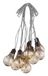 Brightium Globe met zwarte ledstrip, 10 lampen