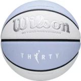 Wilson WNBA 30th Anniversary Legacy Ballon de basket-ball pour intérieur et extérieur, blanc et violet clair, taille 6