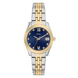 Fossil Analoog kwartshorloge voor dames met roestvrij stalen armband ES5443