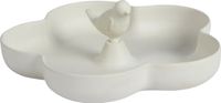 Decoris Bain d'oiseau/Écuelle à boire - Beige clair - Bambou Bois - 23 cm