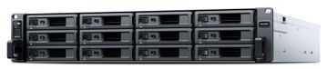Synology RX1225RP disk array Rack (2U) Zwart, Zilver